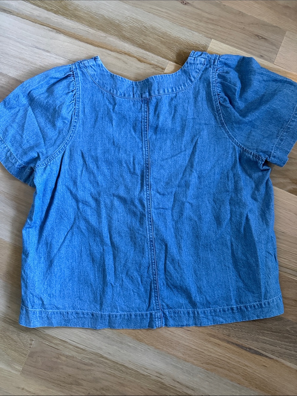 Madewell Denim Popover Swing Top - Picture 5 of 6